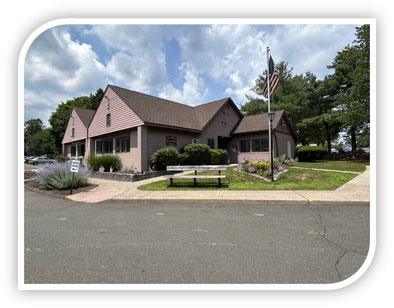 Image of flag outside of Centerville Village